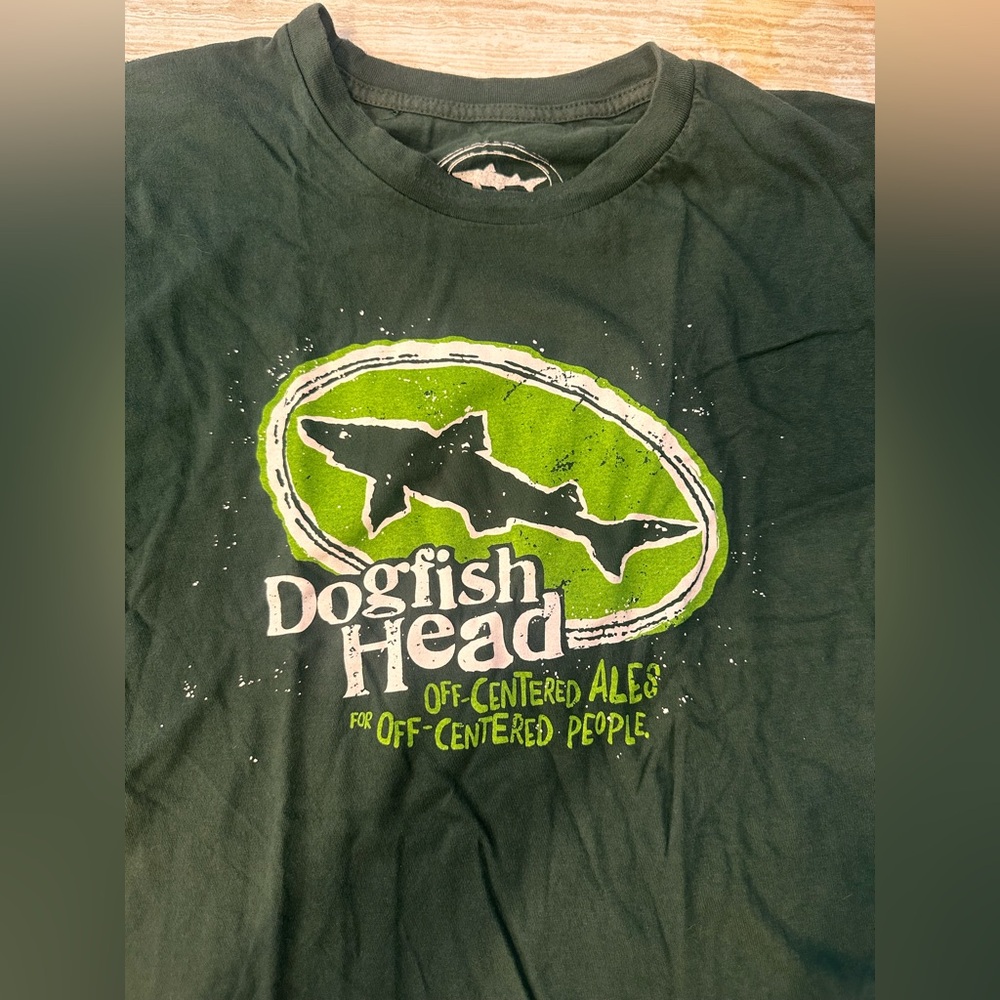 Dogfish Head Green Graphic T-Shirt
Size Large